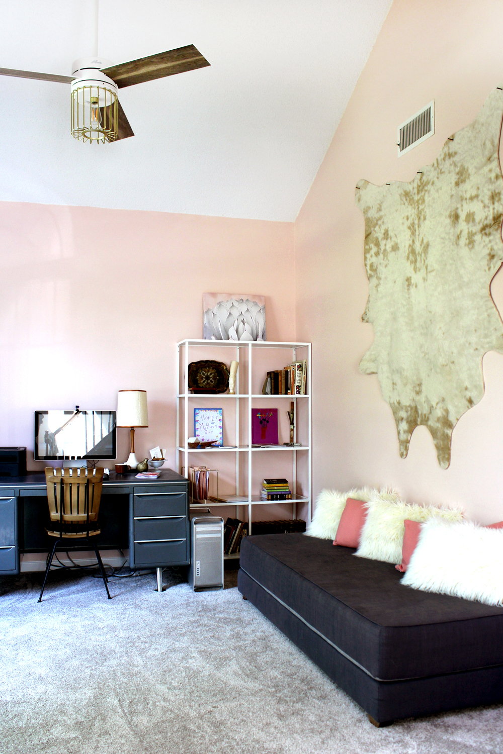 Blush Pink Home Office in SW Romance