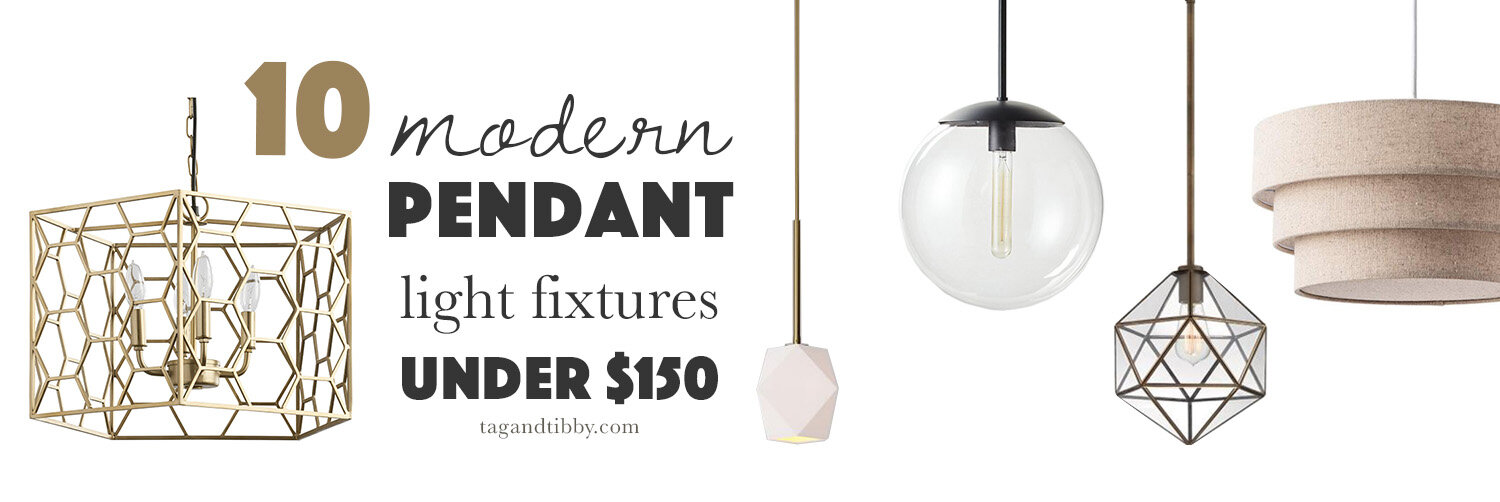 Modern Pendant Lighting for Under $150