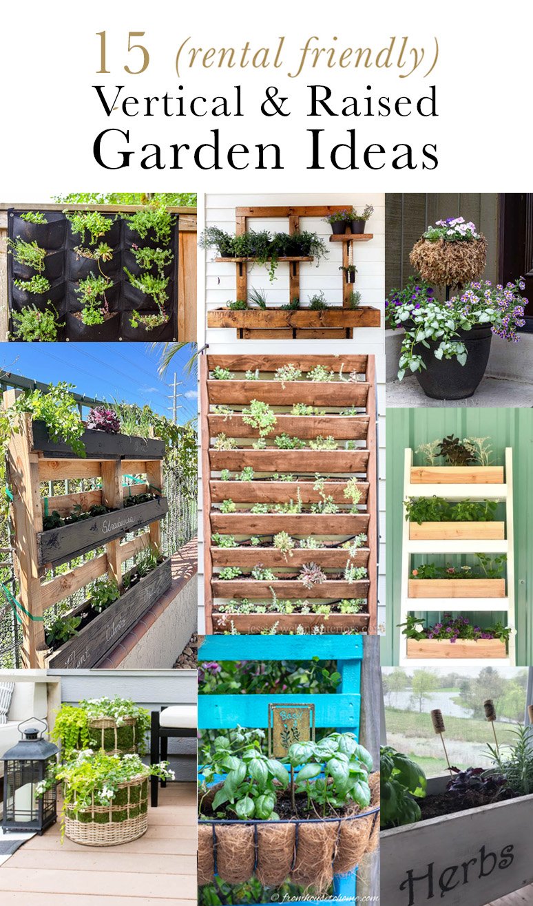 verticalgardenideas_pinterest | Tag and Tibby 15 creative vertical garden planter & raised garden bed ideas, rental friendly!