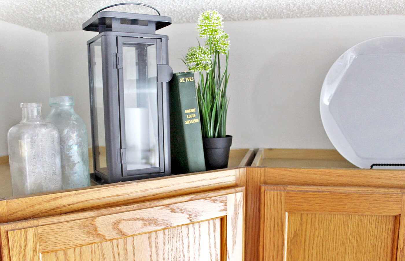 decorating on top of cabinets