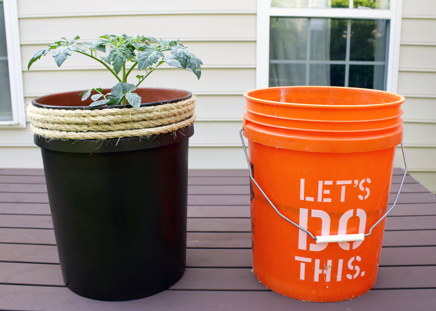 Decorating plastic clearance buckets