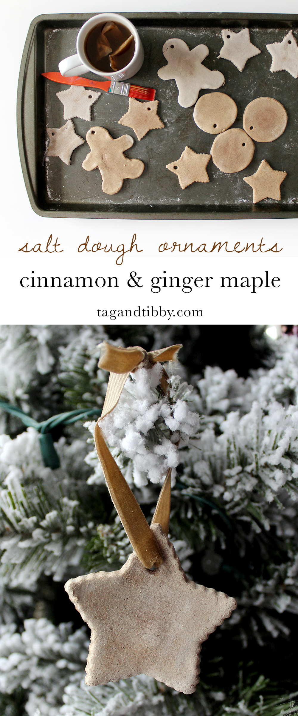 HomemadeSaltDoughOrnamentsWithCinnamon26MapleGingerInsructions23handmadeChristmas23homemadeornament23budgetcraftformat1500w | Tag and Tibby Cinnamon & maple ginger salt dough ornaments recipe