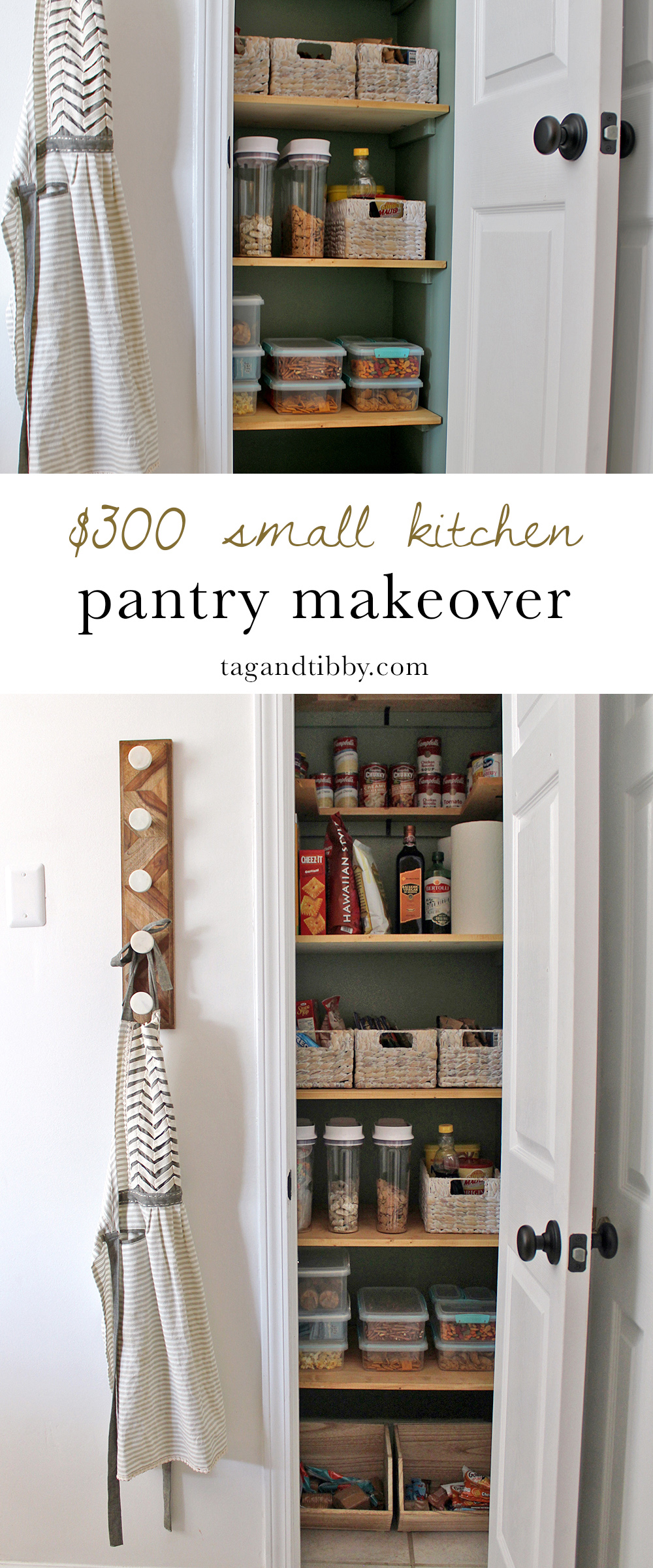 A Clever Kitchen Pantry Makeover for $300