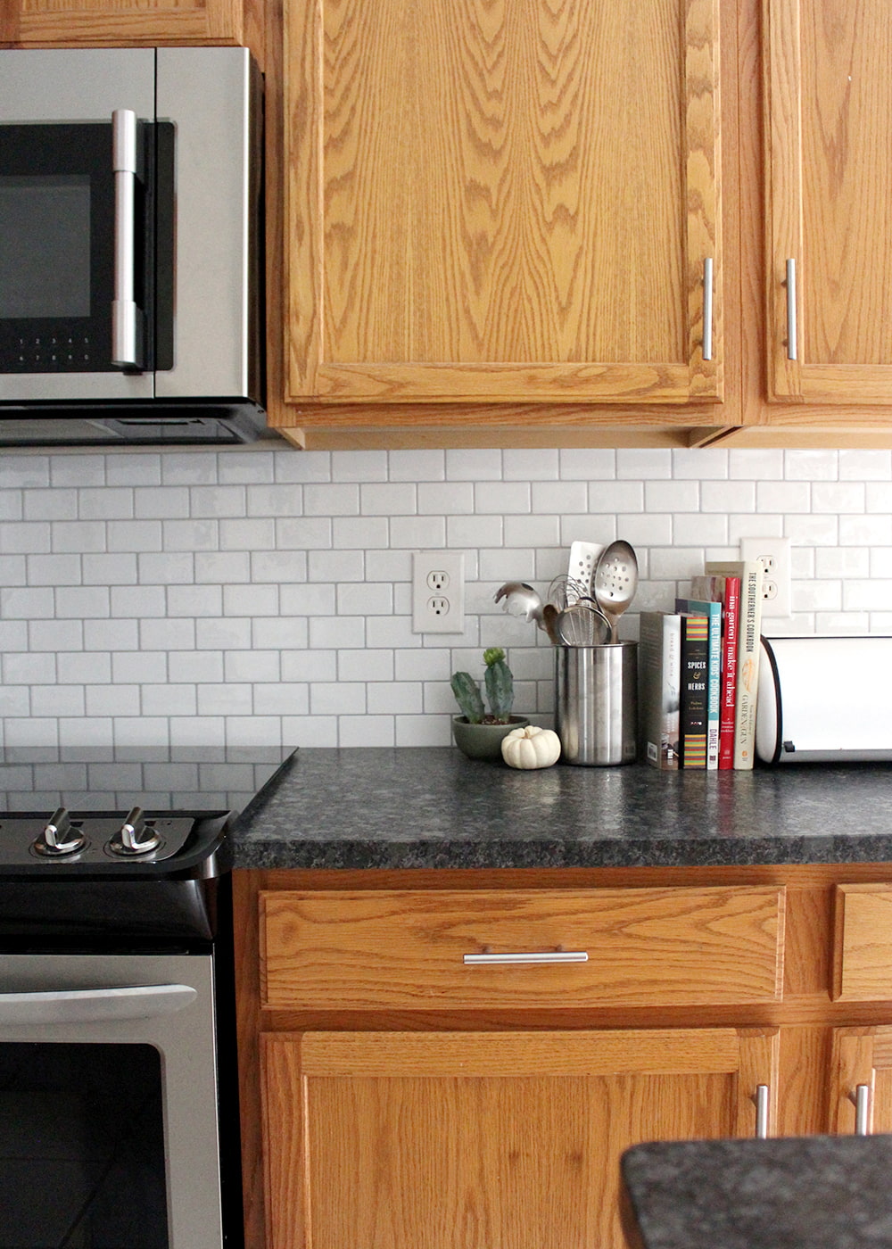 An honest peel and stick subway tile backsplash review!