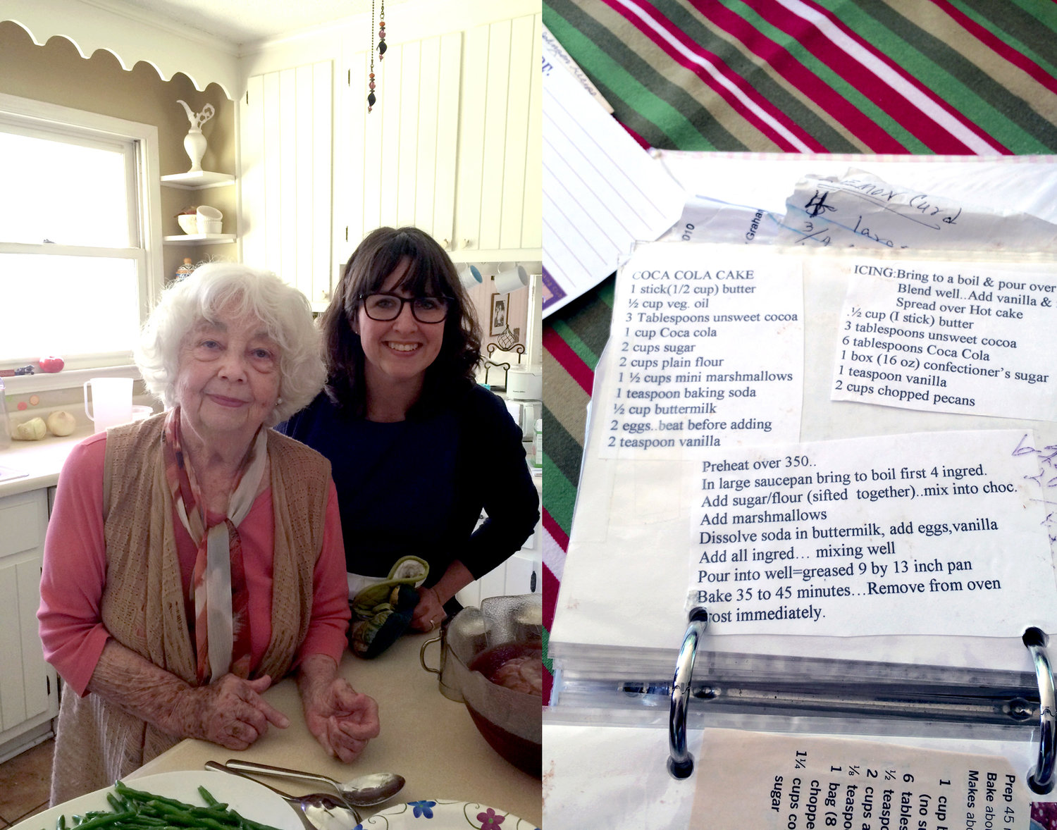 Grandma27sRecipesformat1500w | Tag and Tibby A few years ago with my grandmother, looking through her recipes