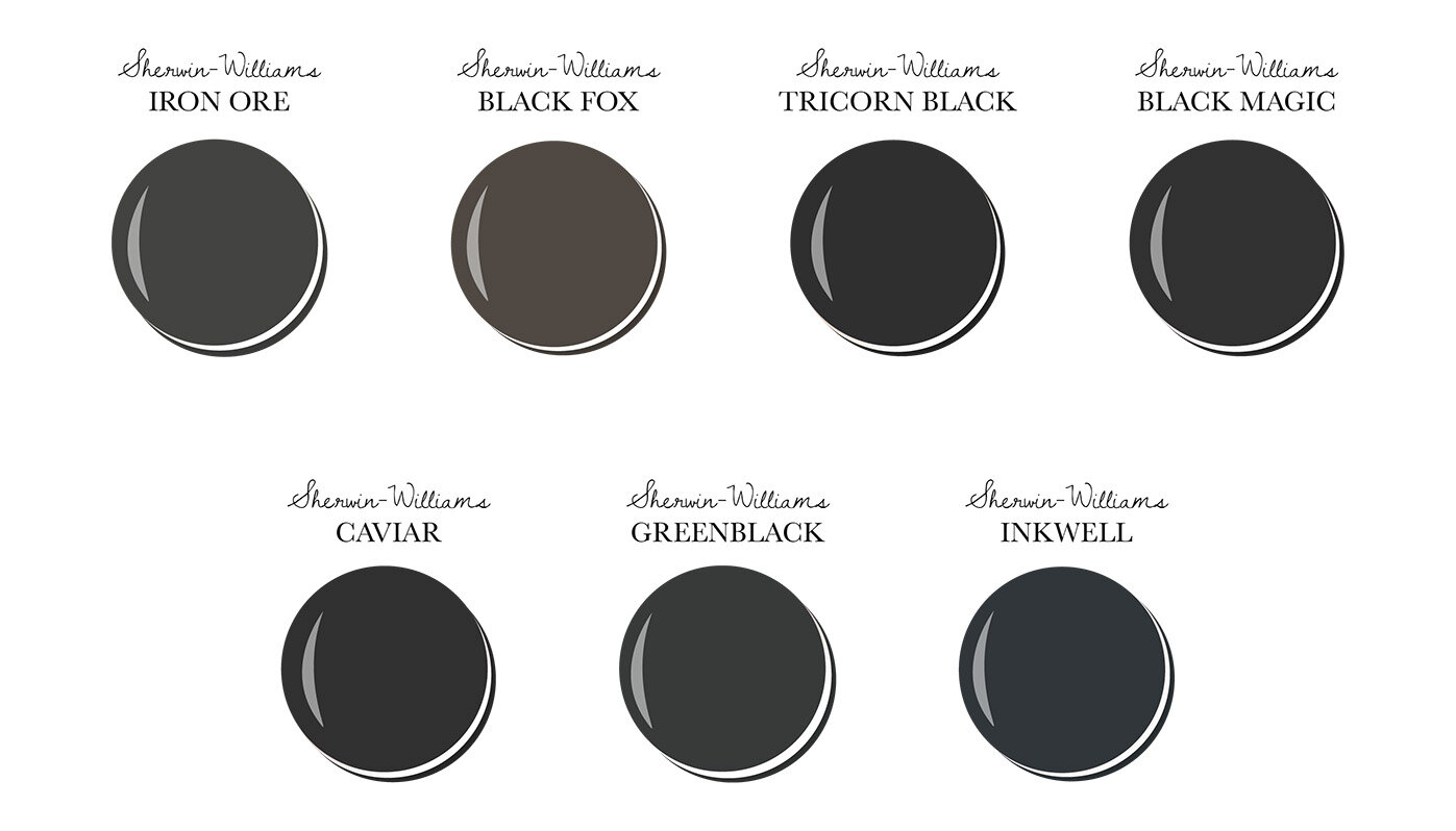 Soft Black Paint Colors with Just the Right Amount of Drama