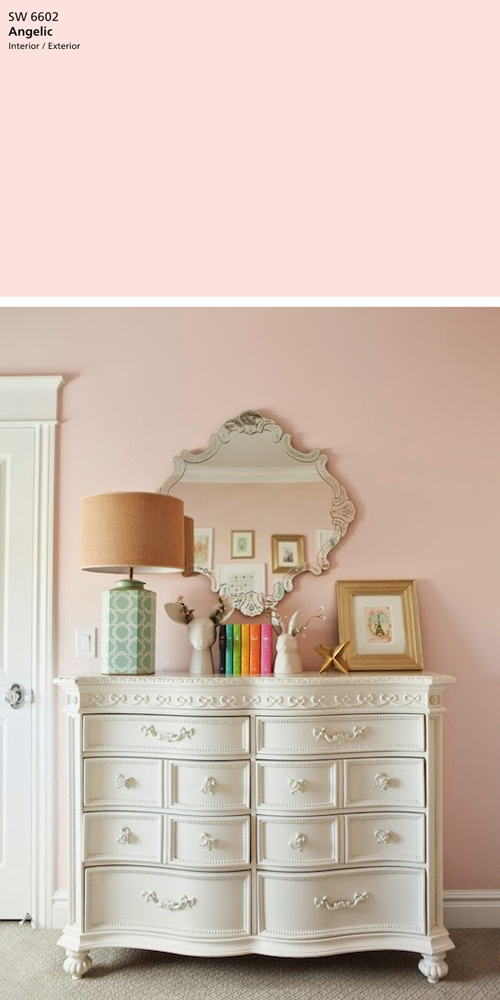 Sherwin Williams Angelic, the perfect light pink paint color