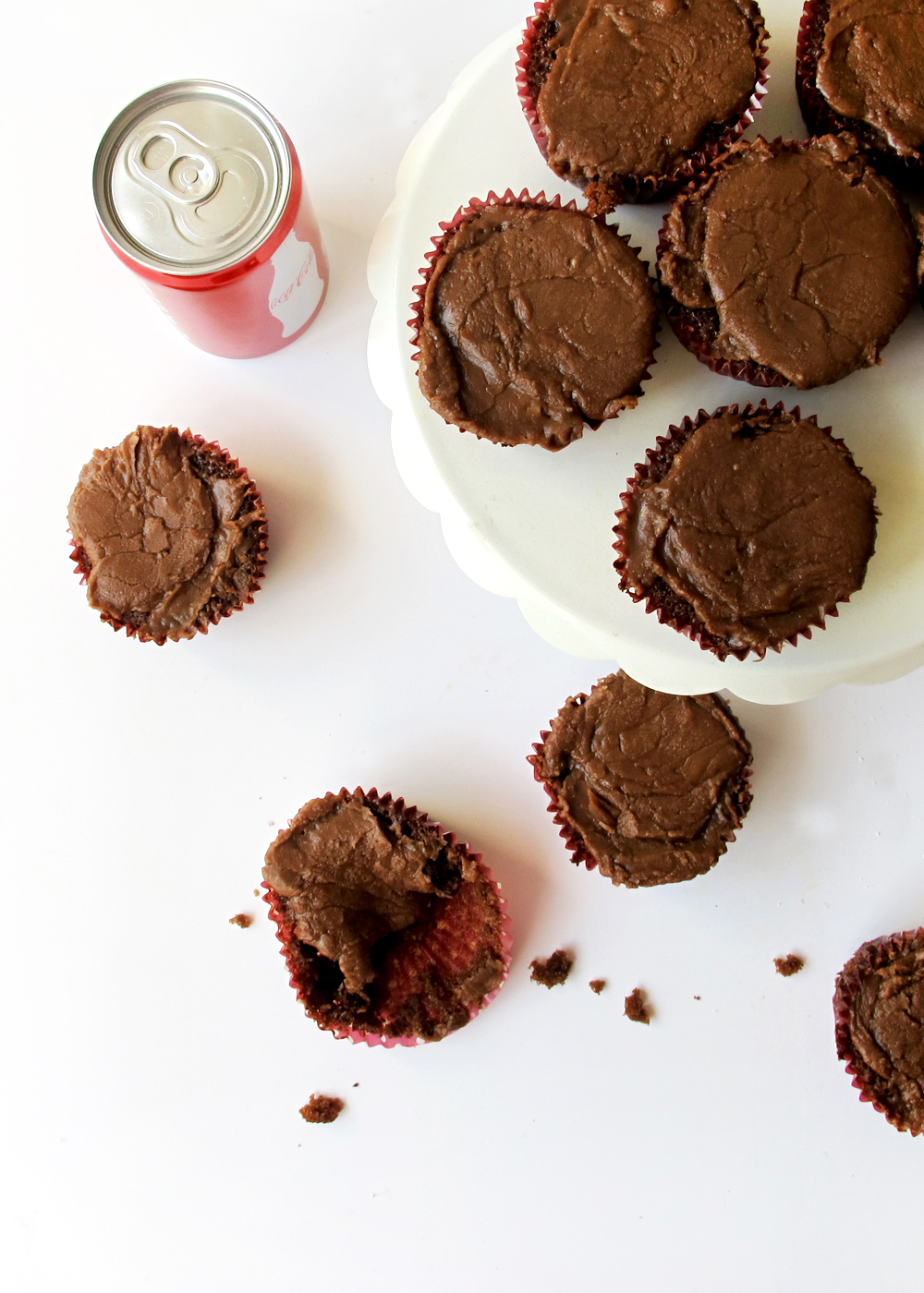 aSouthernclassicCoca-Colacupcakesrecipeformat1500w | Tag and Tibby Recipe for coca cola cake cupcakes