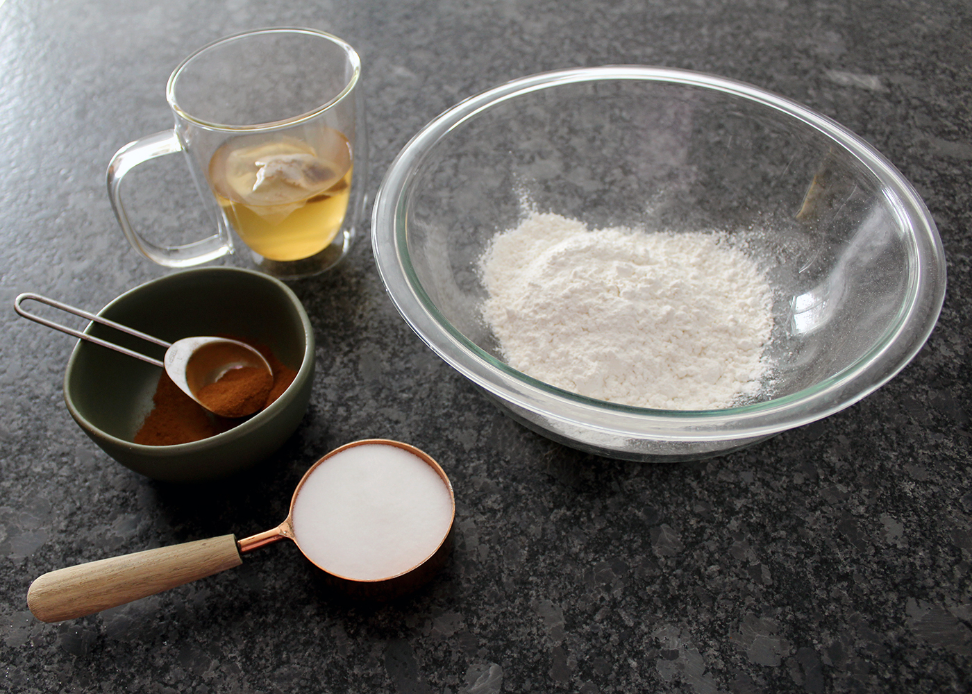 ingredients | Tag and Tibby How to make salt dough ornaments with cinnamon and tea