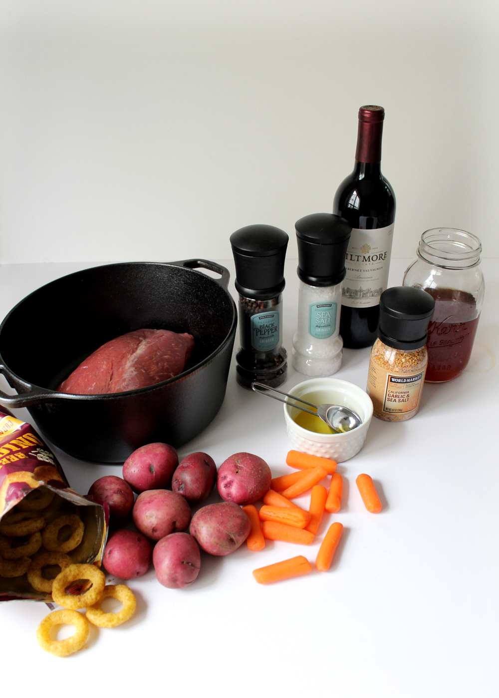 simpleingredientsforaclassicpotroastrecipeformat1500w | Tag and Tibby Ingredients for beef chuck roast dutch oven