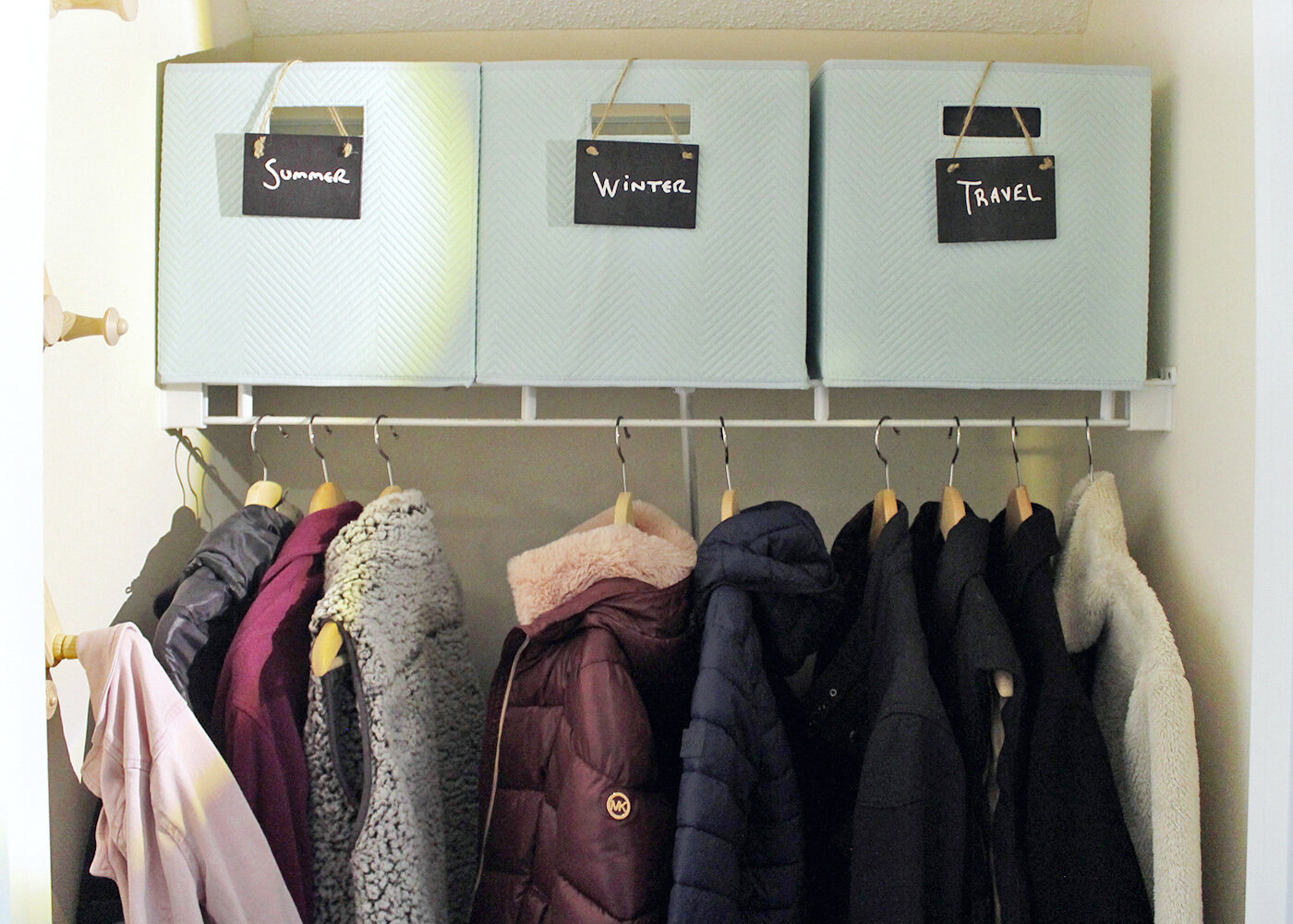 Coat Closet Makeover with Practical Storage Ideas