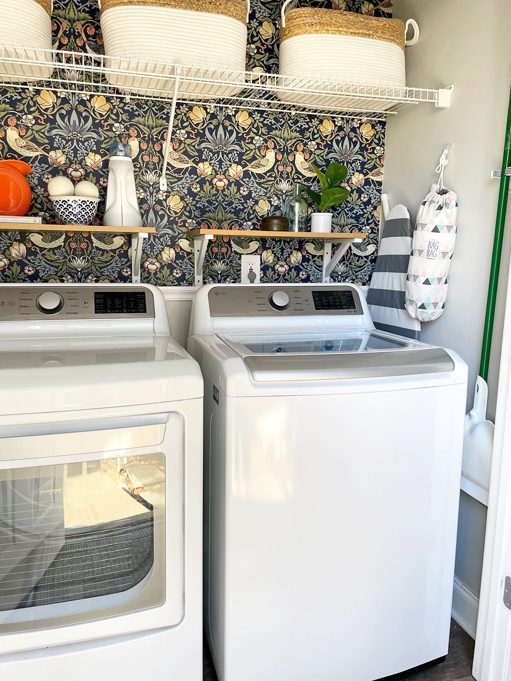 DIY Small Laundry Closet Makeover on a Budget