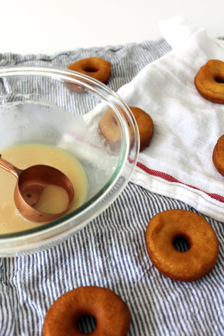Biscuit Donuts with Maple Buttermilk Glaze