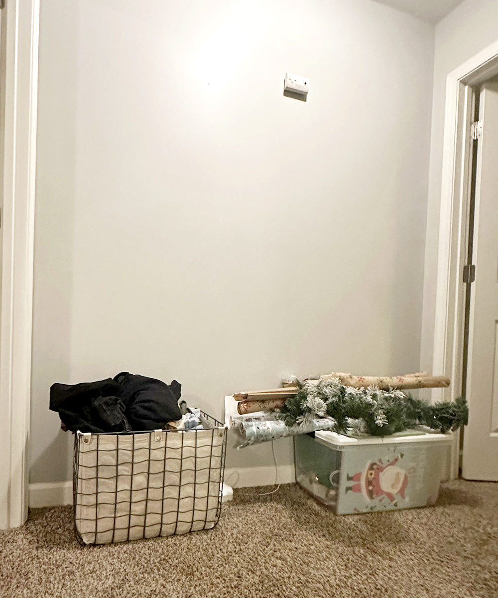 hallwaybefore-1 | Tag and Tibby (before) hallway storage & hallway wall decor supplies