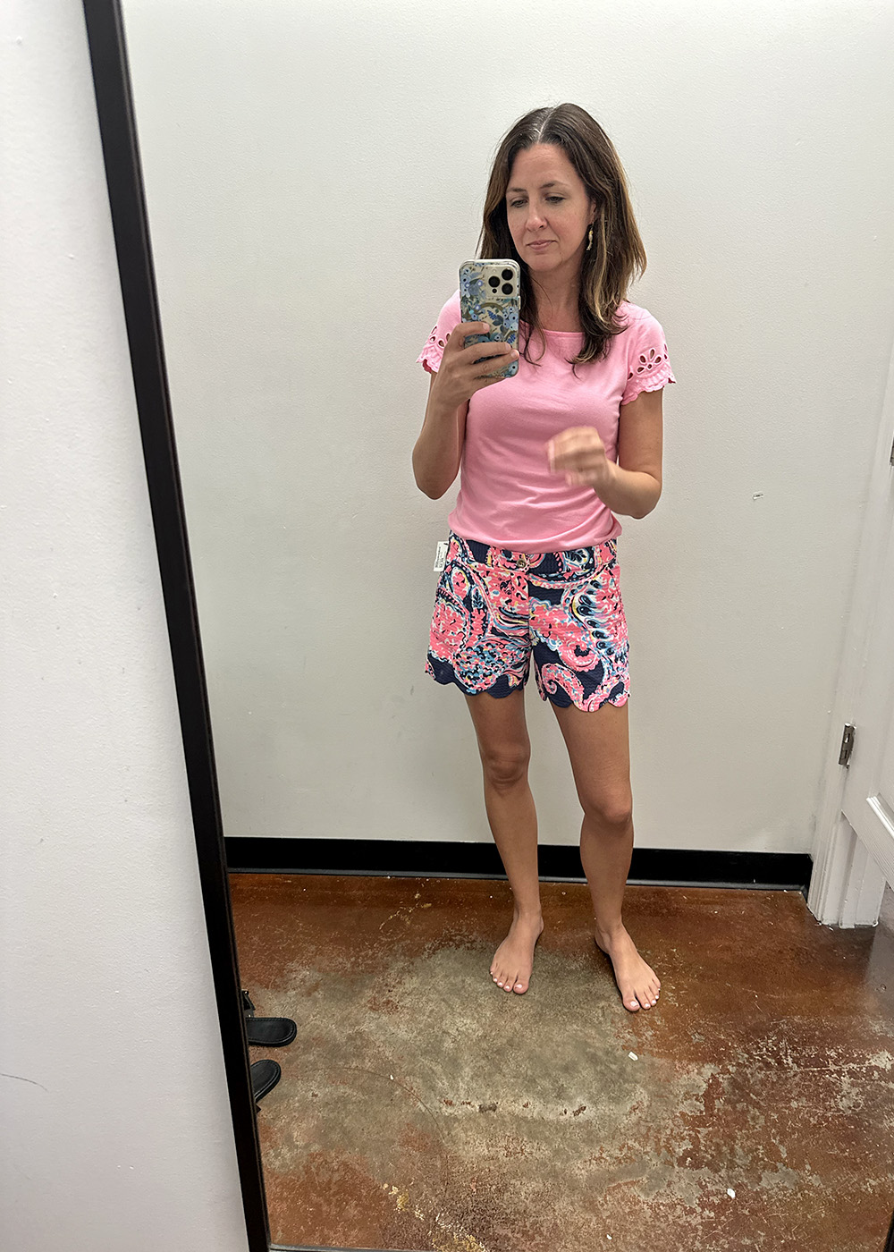 lilyoutfit | Tag and Tibby Lilly pulitzer top and shorts purchased used from uptown cheapskate, 8 tips for shopping for consignment clothes