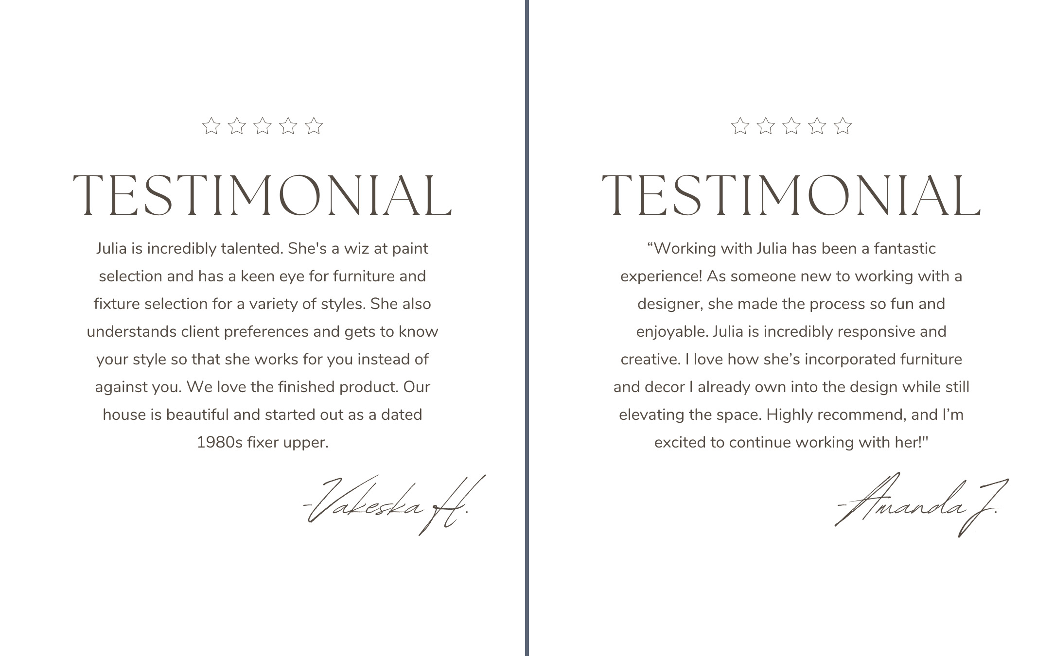 black and white minimalist elegant client testimonial instagram | Tag and Tibby